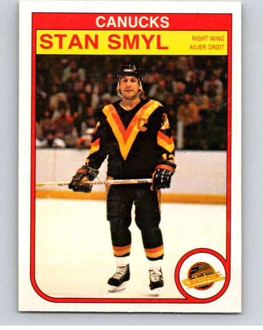1982-83 O-Pee-Chee #356 Stan Smyl  Vancouver Canucks  V59601 Image 1