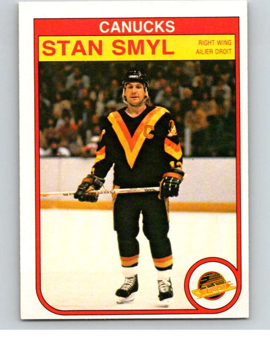 1982-83 O-Pee-Chee #356 Stan Smyl  Vancouver Canucks  V59603 Image 1