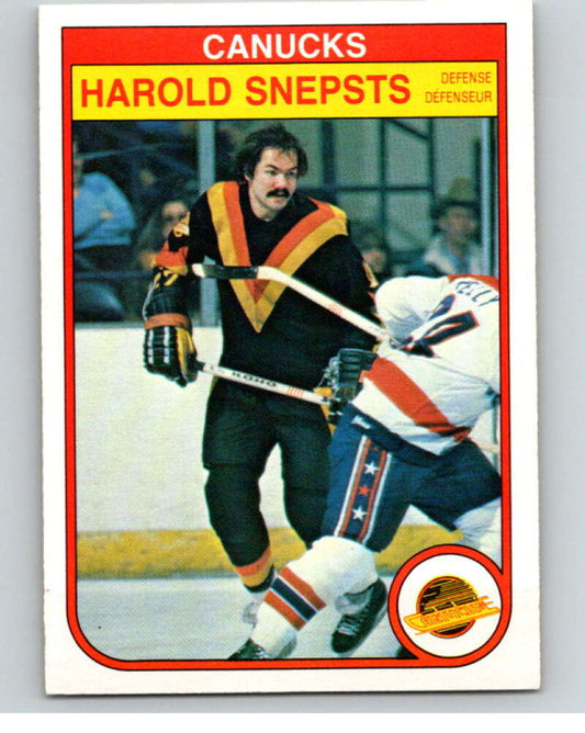 1982-83 O-Pee-Chee #357 Harold Snepsts  Vancouver Canucks  V59608 Image 1