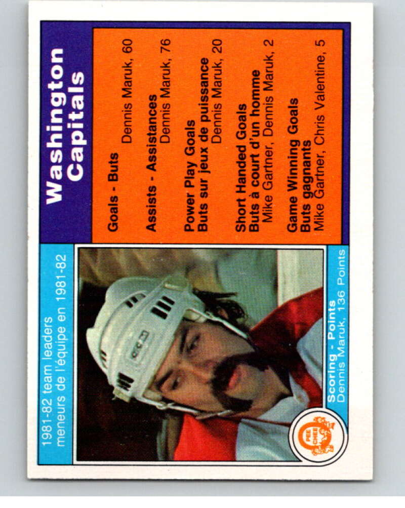 1982-83 O-Pee-Chee #359 Dennis Maruk TL Washington Capitals V59625 Image 1