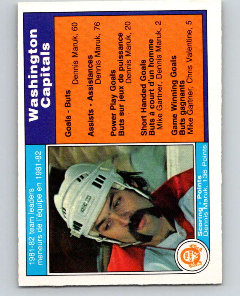 1982-83 O-Pee-Chee #359 Dennis Maruk TL Washington Capitals V59626 Image 1