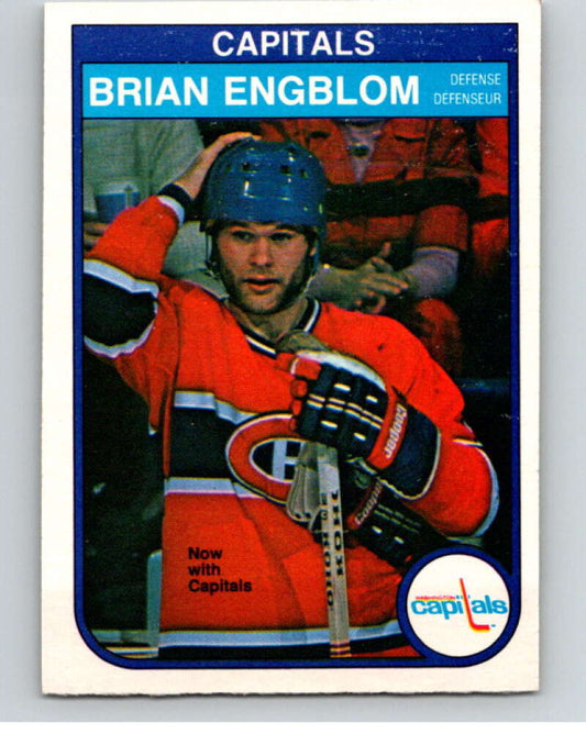 1982-83 O-Pee-Chee #362 Brian Engblom  Washington Capitals  V59657 Image 1