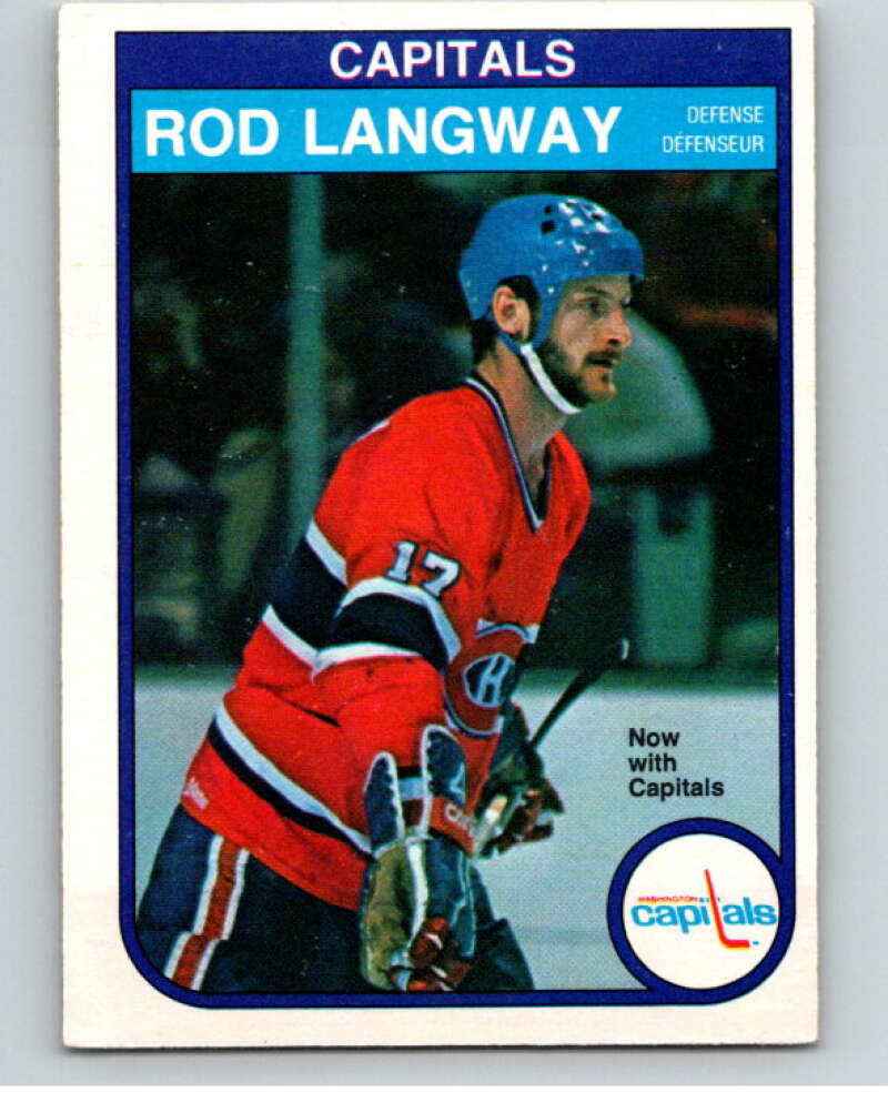 1982-83 O-Pee-Chee #368 Rod Langway Washington Capitals V59692 Image 1