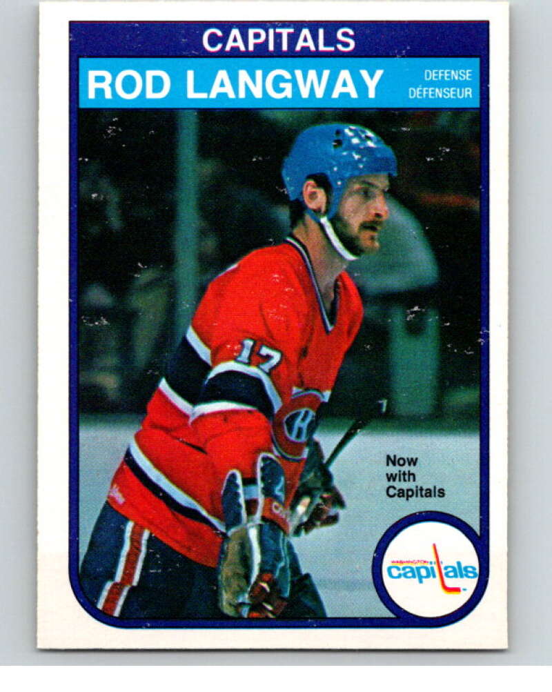 1982-83 O-Pee-Chee #368 Rod Langway Washington Capitals V59695 Image 1