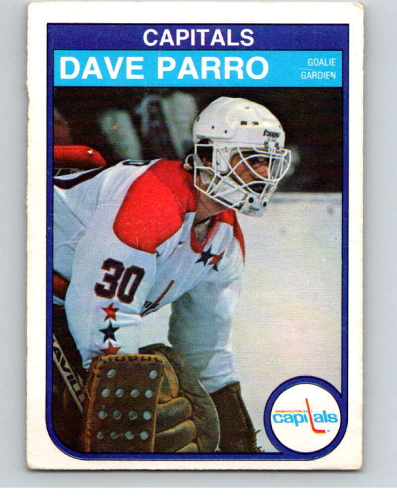 1982-83 O-Pee-Chee #371 Dave Parro RC Rookie Washington Capitals V59728 Image 1