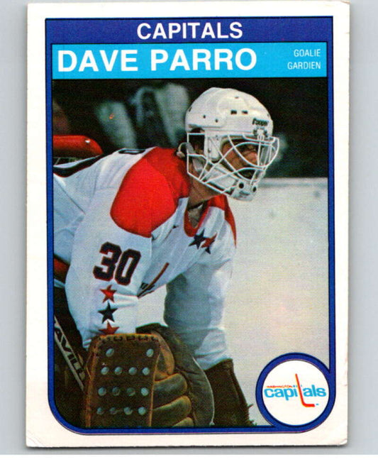 1982-83 O-Pee-Chee #371 Dave Parro  RC Rookie Washington Capitals  V59729 Image 1
