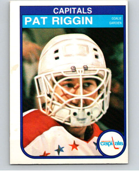 1982-83 O-Pee-Chee #372 Pat Riggin  Washington Capitals  V59740 Image 1