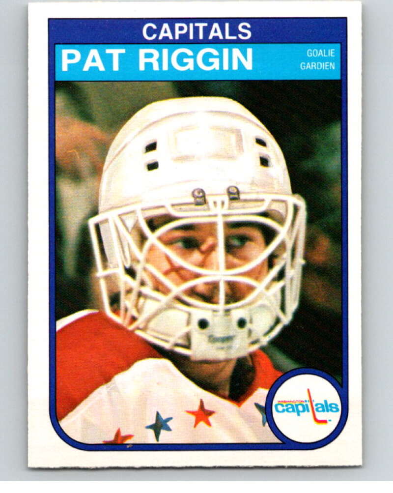 1982-83 O-Pee-Chee #372 Pat Riggin Washington Capitals V59742 Image 1