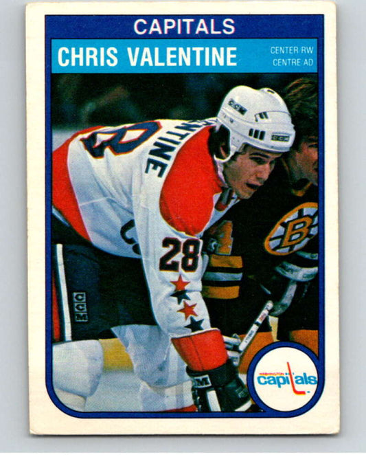 1982-83 O-Pee-Chee #373 Chris Valentine  RC Rookie Washington Capitals  V59748 Image 1