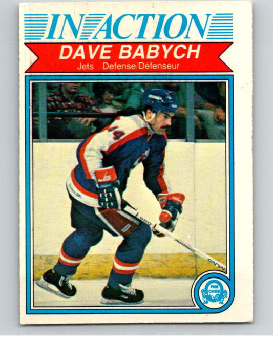 1982-83 O-Pee-Chee #376 Dave Babych IA  Winnipeg Jets  V59771 Image 1