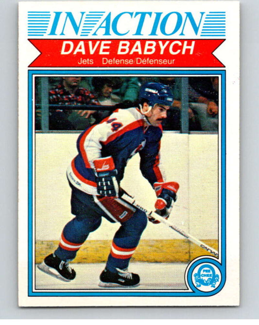 1982-83 O-Pee-Chee #376 Dave Babych IA  Winnipeg Jets  V59776 Image 1