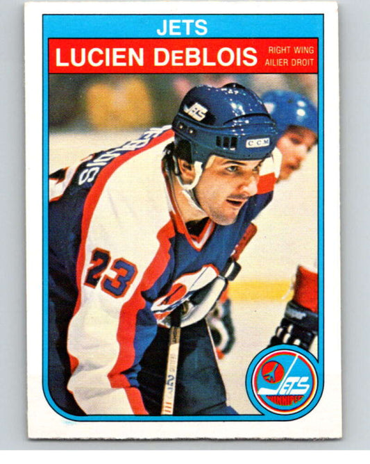 1982-83 O-Pee-Chee #379 Lucien DeBlois  Winnipeg Jets  V59801 Image 1