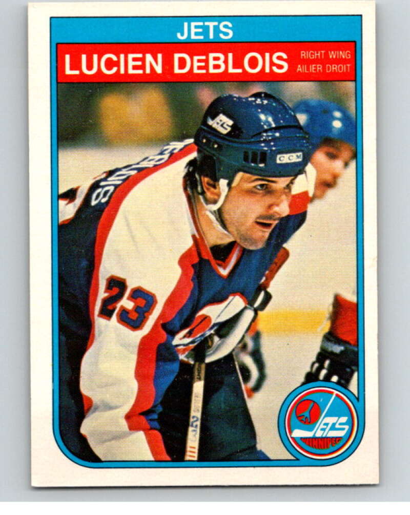 1982-83 O-Pee-Chee #379 Lucien DeBlois Winnipeg Jets V59802 Image 1