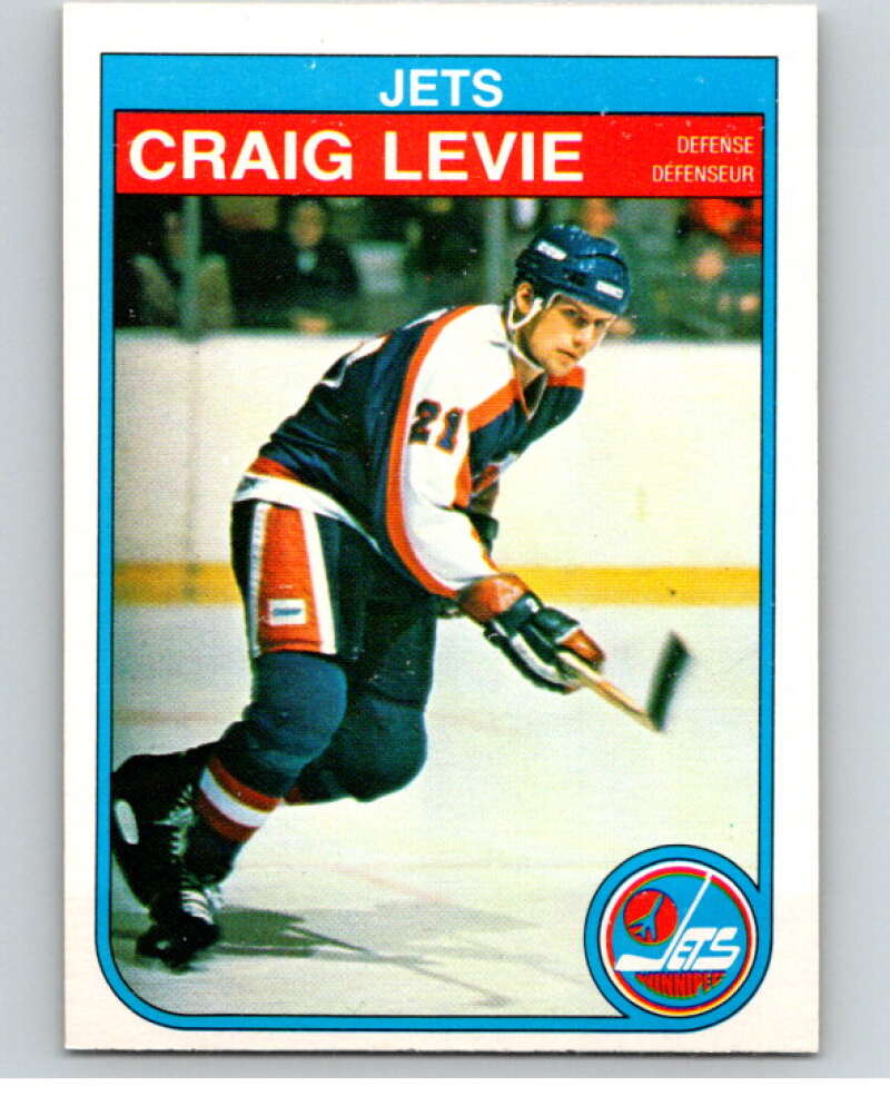 1982-83 O-Pee-Chee #382 Craig Levie RC Rookie Winnipeg Jets V59824 Image 1
