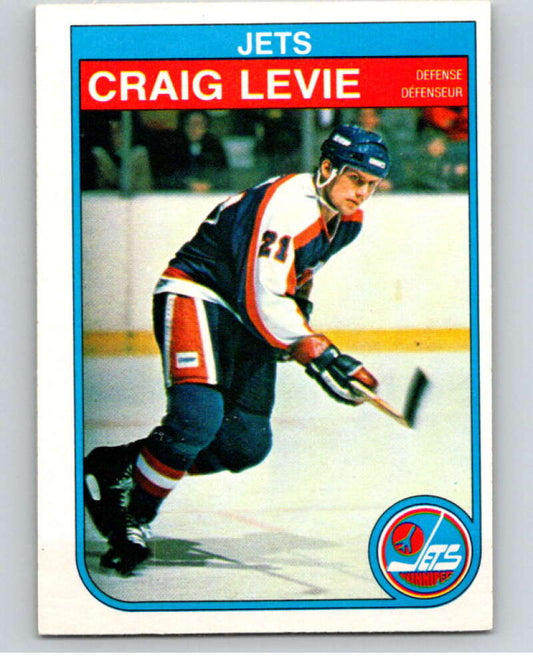 1982-83 O-Pee-Chee #382 Craig Levie  RC Rookie Winnipeg Jets  V59825 Image 1