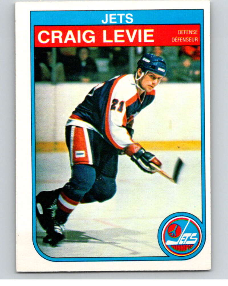 1982-83 O-Pee-Chee #382 Craig Levie RC Rookie Winnipeg Jets V59825 Image 1