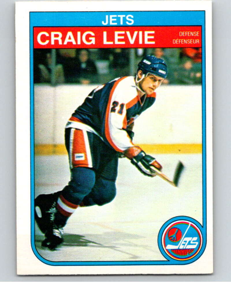 1982-83 O-Pee-Chee #382 Craig Levie RC Rookie Winnipeg Jets V59826 Image 1