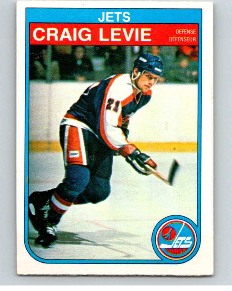 1982-83 O-Pee-Chee #382 Craig Levie RC Rookie Winnipeg Jets V59827 Image 1