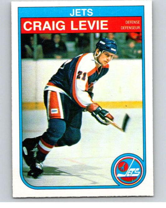 1982-83 O-Pee-Chee #382 Craig Levie  RC Rookie Winnipeg Jets  V59828 Image 1