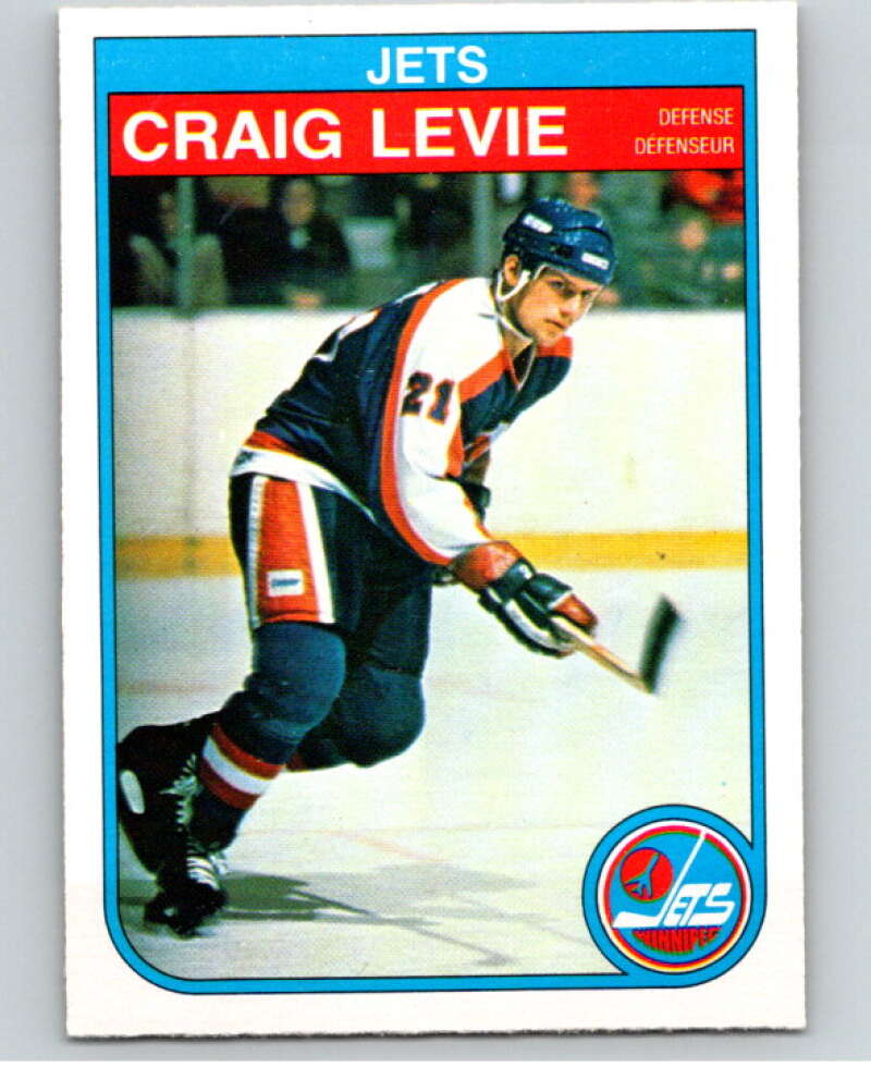 1982-83 O-Pee-Chee #382 Craig Levie RC Rookie Winnipeg Jets V59828 Image 1