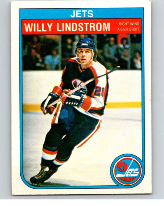 1982-83 O-Pee-Chee #384 Willy Lindstrom  Winnipeg Jets  V59836 Image 1