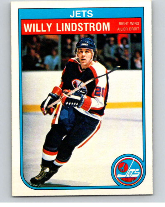 1982-83 O-Pee-Chee #384 Willy Lindstrom  Winnipeg Jets  V59837 Image 1