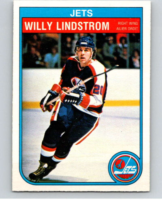 1982-83 O-Pee-Chee #384 Willy Lindstrom  Winnipeg Jets  V59838 Image 1
