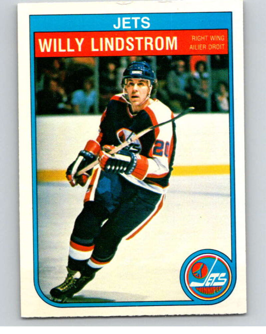 1982-83 O-Pee-Chee #384 Willy Lindstrom  Winnipeg Jets  V59839 Image 1