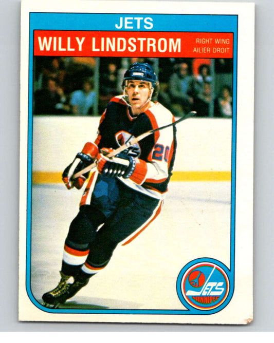 1982-83 O-Pee-Chee #384 Willy Lindstrom  Winnipeg Jets  V59840 Image 1