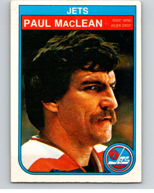 1982-83 O-Pee-Chee #386 Paul MacLean UER  RC Rookie Winnipeg Jets  V59846 Image 1