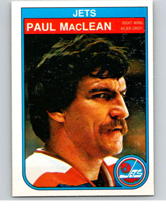 1982-83 O-Pee-Chee #386 Paul MacLean UER  RC Rookie Winnipeg Jets  V59847 Image 1