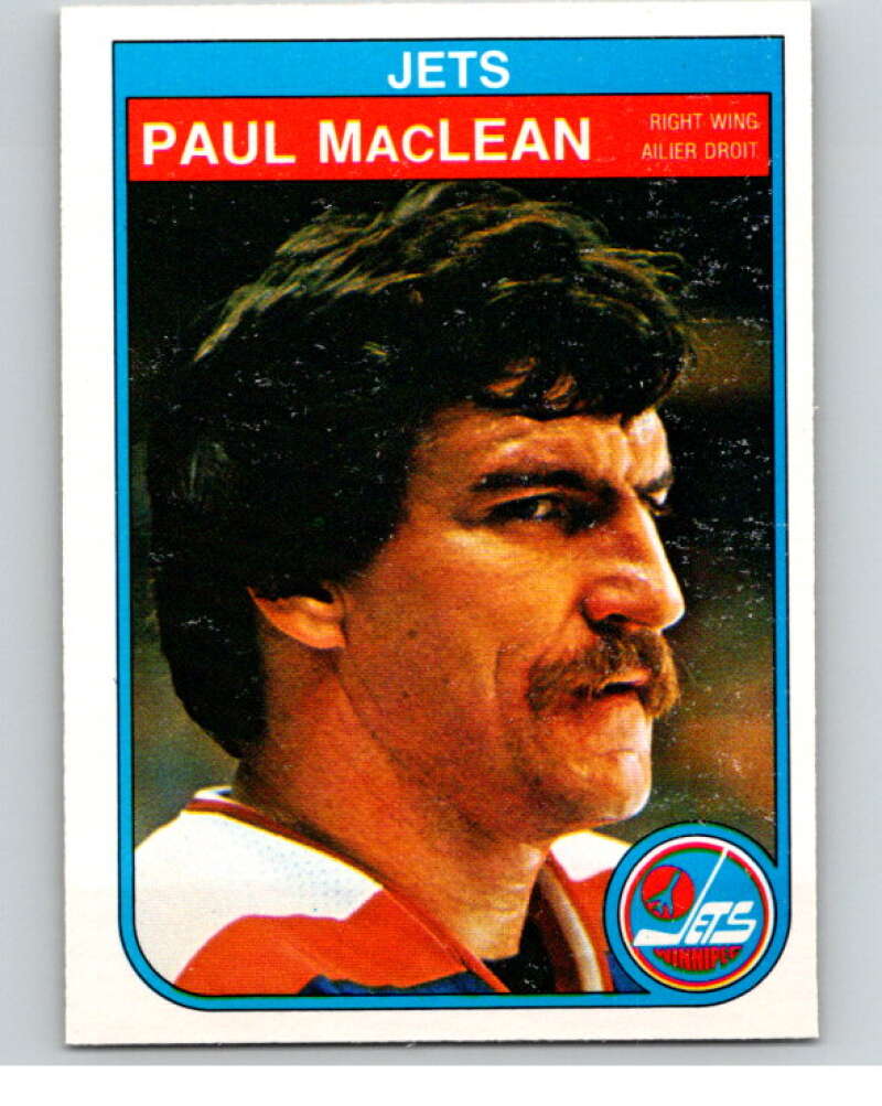 1982-83 O-Pee-Chee #386 Paul MacLean UER RC Rookie Winnipeg Jets V59847 Image 1