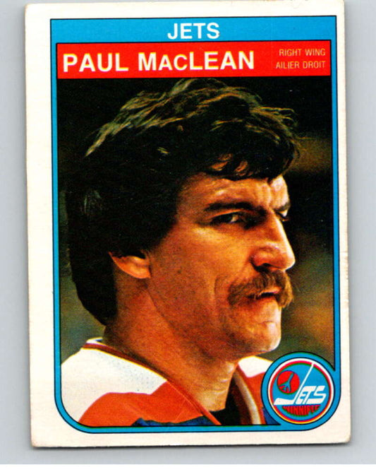 1982-83 O-Pee-Chee #386 Paul MacLean UER  RC Rookie Winnipeg Jets  V59848 Image 1