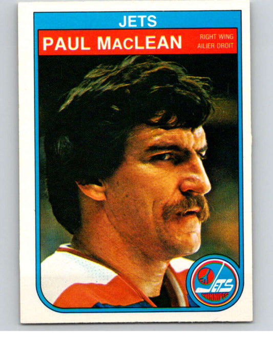 1982-83 O-Pee-Chee #386 Paul MacLean UER  RC Rookie Winnipeg Jets  V59849 Image 1