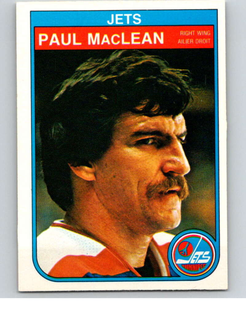 1982-83 O-Pee-Chee #386 Paul MacLean UER RC Rookie Winnipeg Jets V59849 Image 1