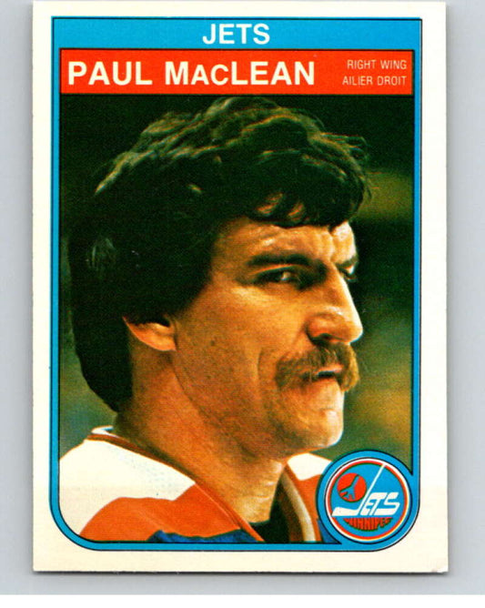 1982-83 O-Pee-Chee #386 Paul MacLean UER  RC Rookie Winnipeg Jets  V59850 Image 1