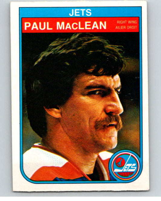 1982-83 O-Pee-Chee #386 Paul MacLean UER  RC Rookie Winnipeg Jets  V59851 Image 1