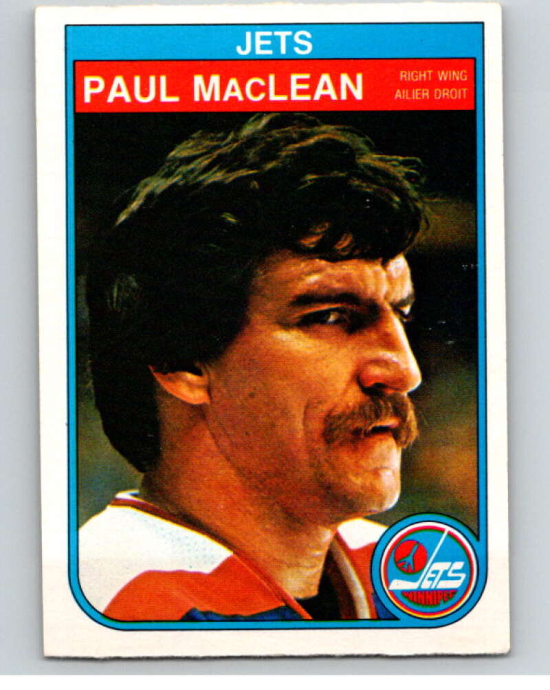 1982-83 O-Pee-Chee #386 Paul MacLean UER RC Rookie Winnipeg Jets V59851 Image 1