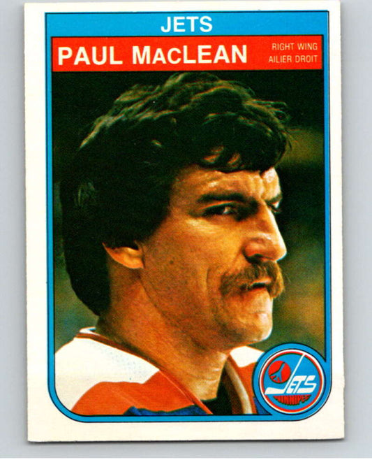 1982-83 O-Pee-Chee #386 Paul MacLean UER  RC Rookie Winnipeg Jets  V59852 Image 1