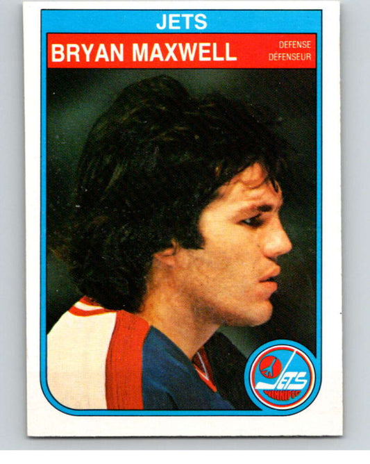 1982-83 O-Pee-Chee #387 Bryan Maxwell  Winnipeg Jets  V59858 Image 1