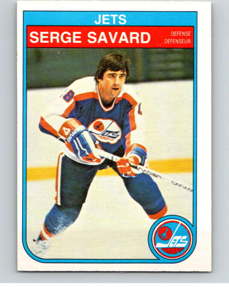 1982-83 O-Pee-Chee #390 Serge Savard Winnipeg Jets V59885 Image 1