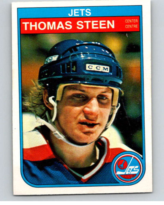 1982-83 O-Pee-Chee #391 Thomas Steen  RC Rookie Winnipeg Jets  V59888 Image 1