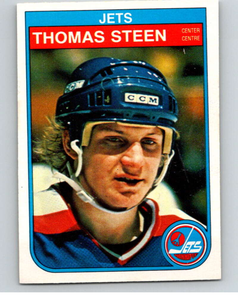 1982-83 O-Pee-Chee #391 Thomas Steen RC Rookie Winnipeg Jets V59888 Image 1