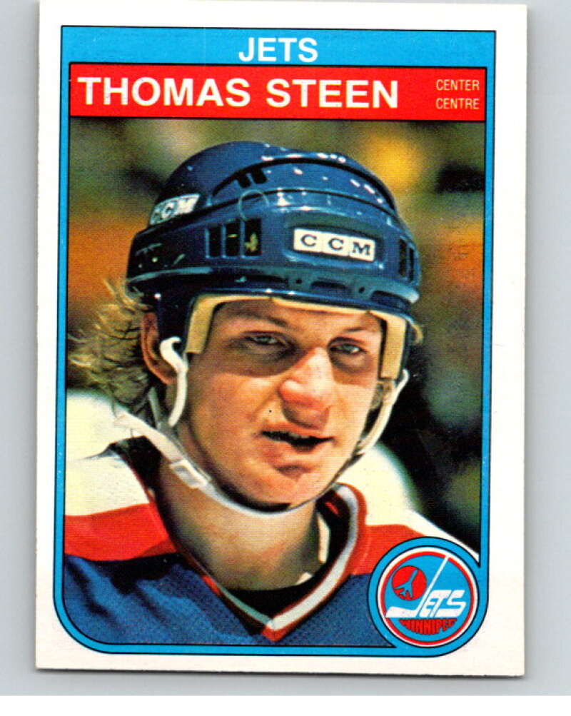 1982-83 O-Pee-Chee #391 Thomas Steen RC Rookie Winnipeg Jets V59890 Image 1