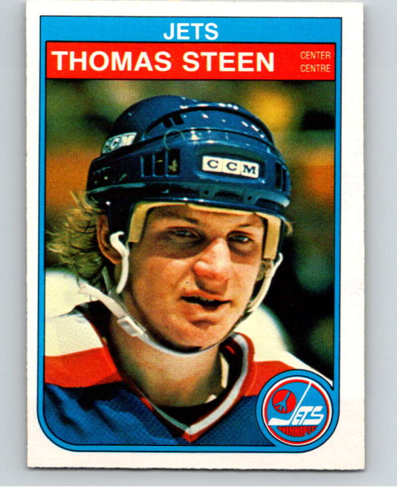 1982-83 O-Pee-Chee #391 Thomas Steen RC Rookie Winnipeg Jets V59891 Image 1