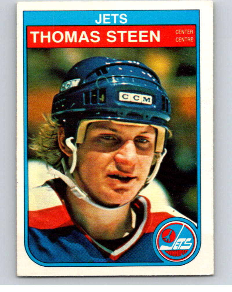 1982-83 O-Pee-Chee #391 Thomas Steen RC Rookie Winnipeg Jets V59892 Image 1