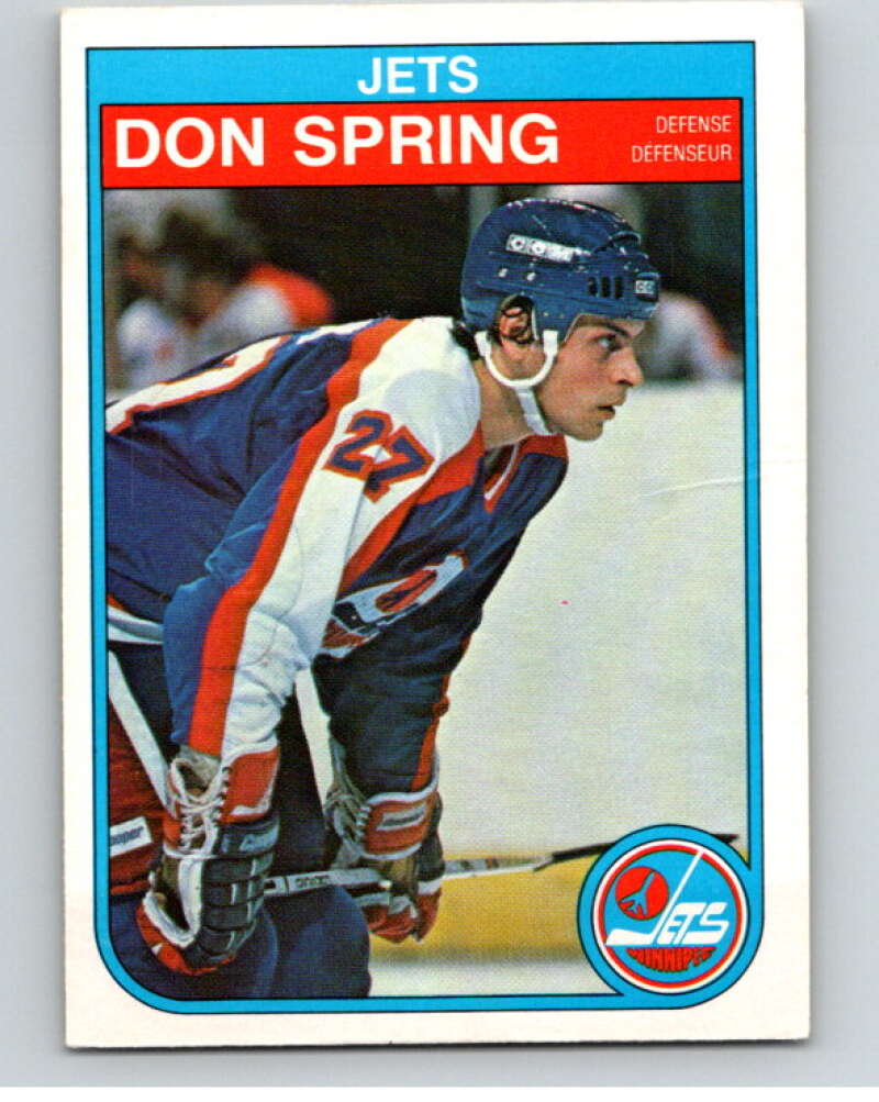 1982-83 O-Pee-Chee #392 Don Spring Winnipeg Jets V59896 Image 1