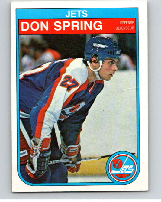 1982-83 O-Pee-Chee #392 Don Spring  Winnipeg Jets  V59896 Image 1