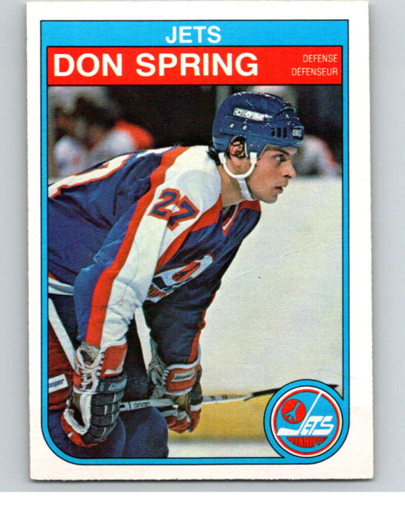 1982-83 O-Pee-Chee #392 Don Spring Winnipeg Jets V59897 Image 1