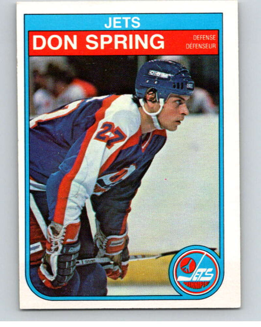 1982-83 O-Pee-Chee #392 Don Spring  Winnipeg Jets  V59900 Image 1